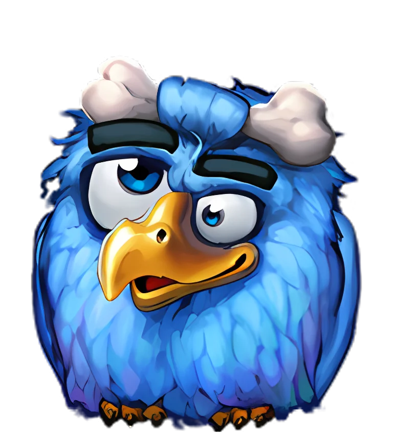 Pirots 2 character blue bird