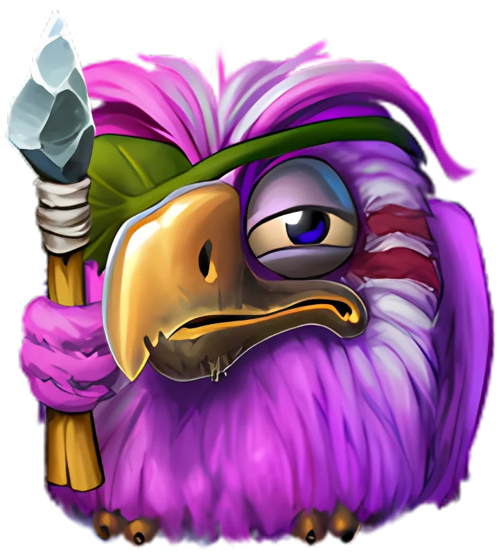 Pirots 2 character violet bird