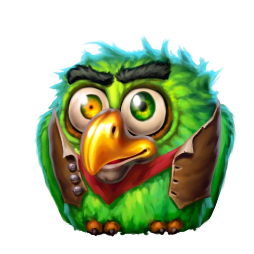 Pirots 3 character green bird