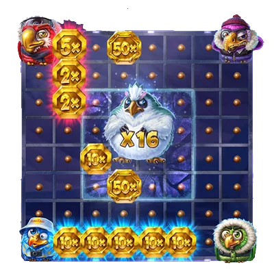 Pirots 4 Yeti Snack Time feature in Frozen Fury