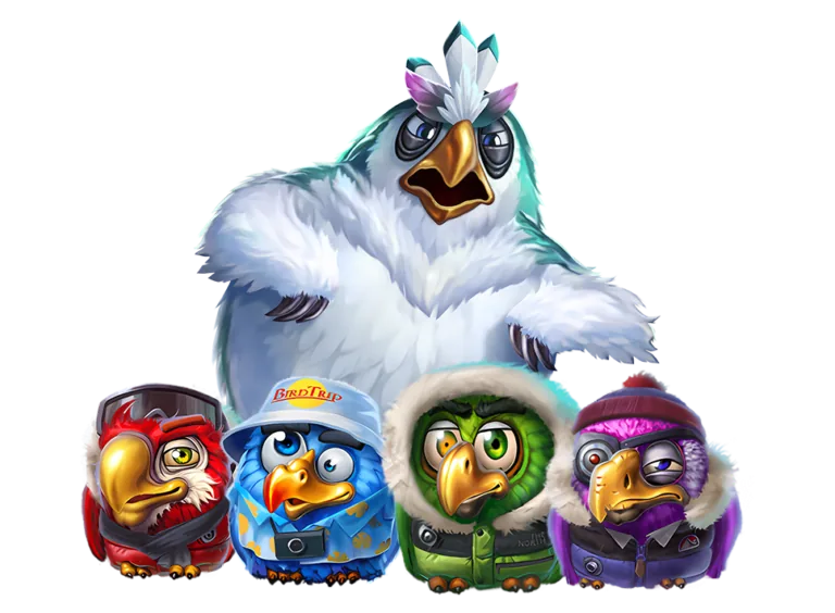 Pirots 4 Yeti enemy in the Frozen Fury world